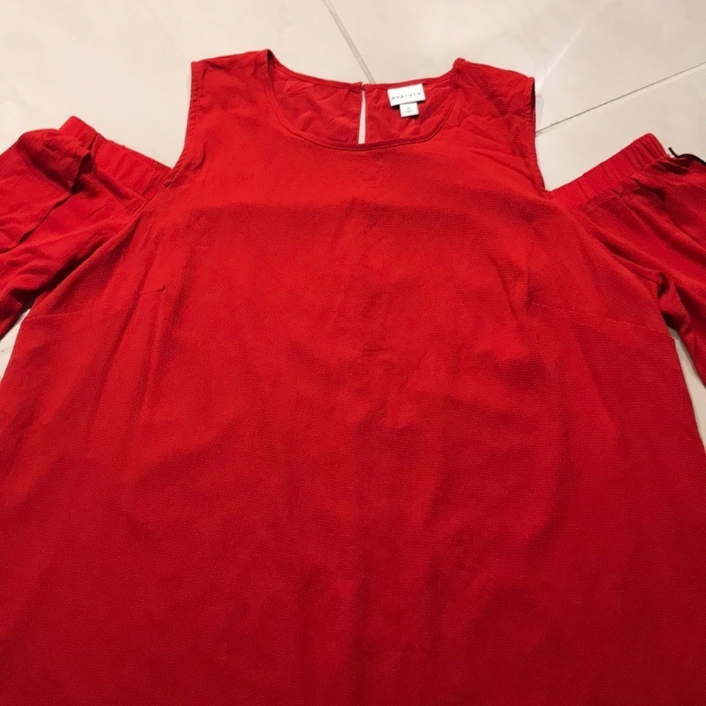 Ava & Viv Cold shoulder dress Sz. 3X - Picture 5 of 10